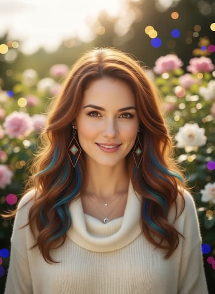 Female Creative Professional AI headshot example
