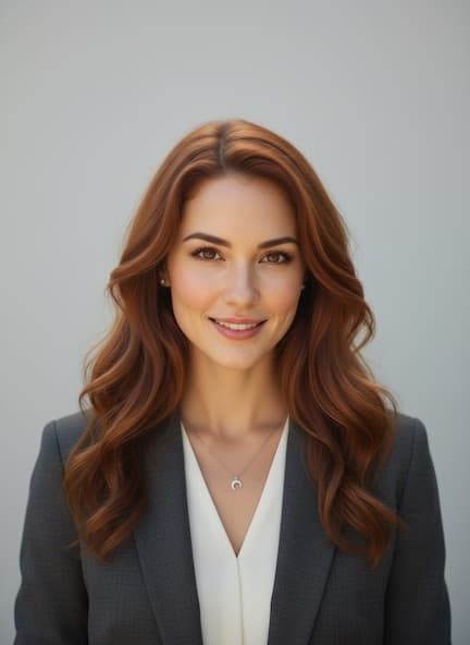 Female LinkedIn AI headshot example