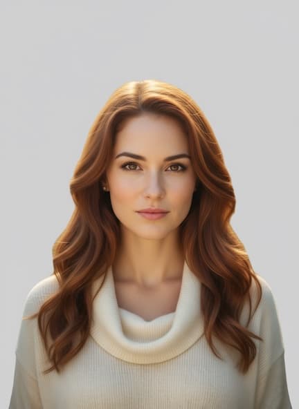 Female Passport & ID AI headshot example