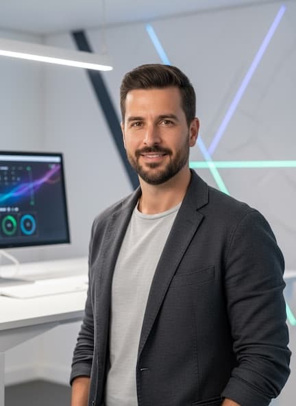 Male Startup Founder AI headshot example